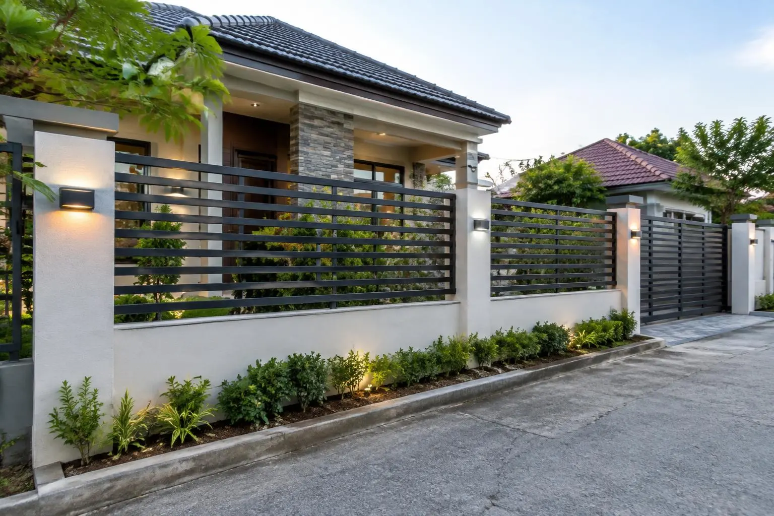 Pagar Rumah Minimalis Sederhana Tapi Cantik dan Pagar Besi Elegan